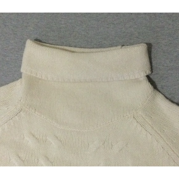 SUNDANCe Haydn Sweater Mock Turtleneck Cable Women L - Picture 6 of 11